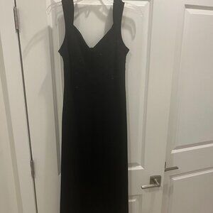 Evan Picone Slip Black Dress, Beaded, Size 10
